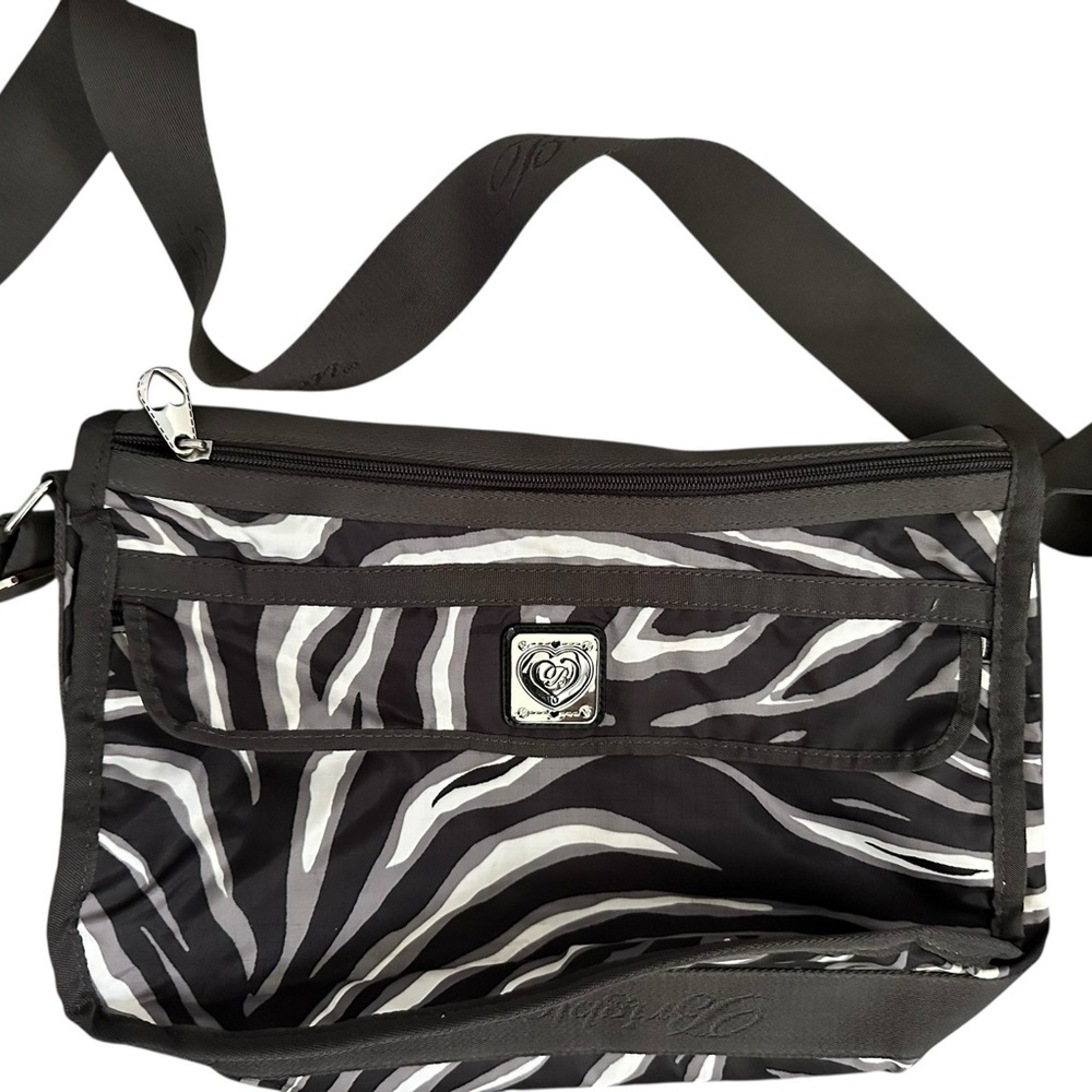 Brighton Black and White Zebra Shoulder Bag